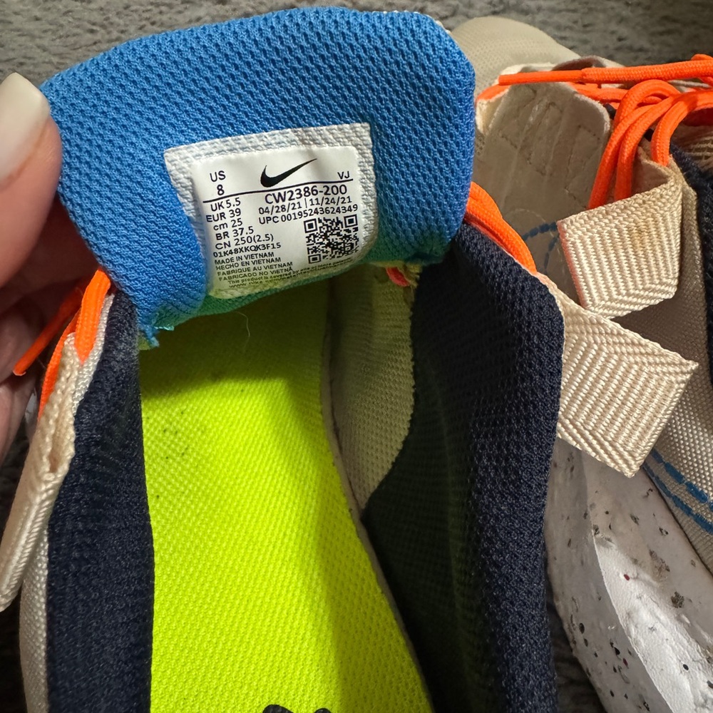 Nike Kids Shoes in Tan and Orange - Picture 3 of 4